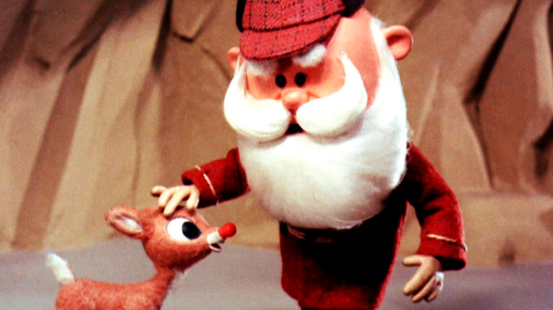 Rudolph and Santa bonding