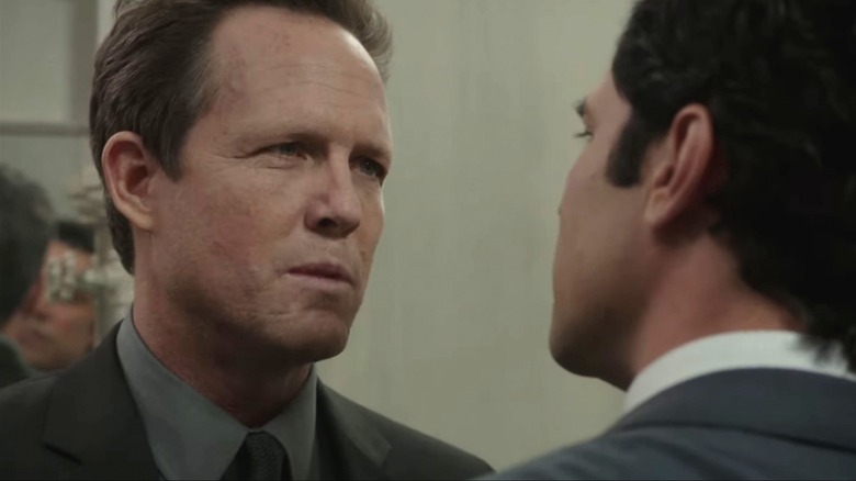 Brian Cassidy confronts a cop