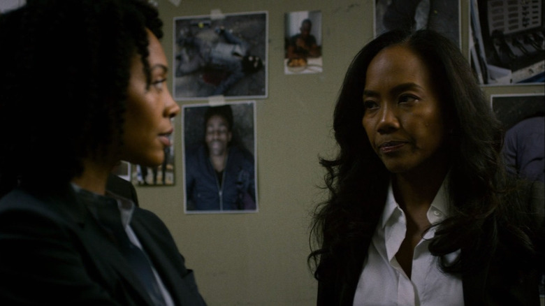 Sonja Sohn talking to Misty Knight