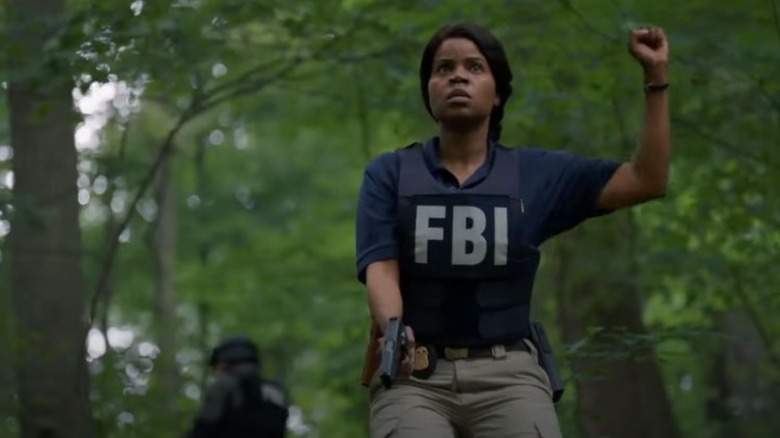 Agent Stacy Knox wearing FBI vest