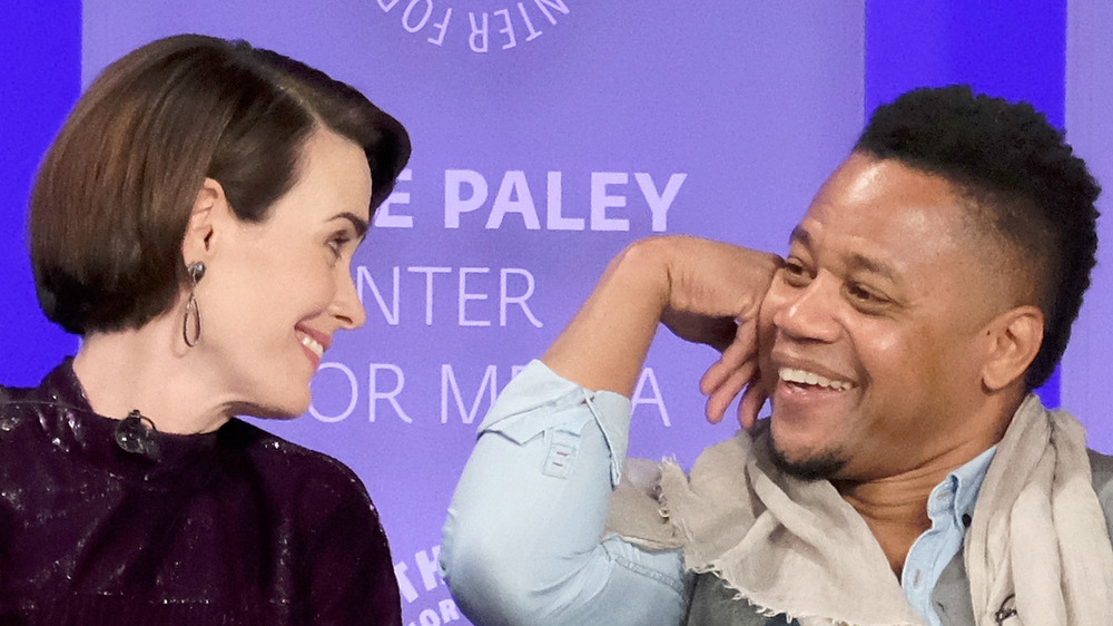 Sarah Paulson and Cuba Gooding Jr.