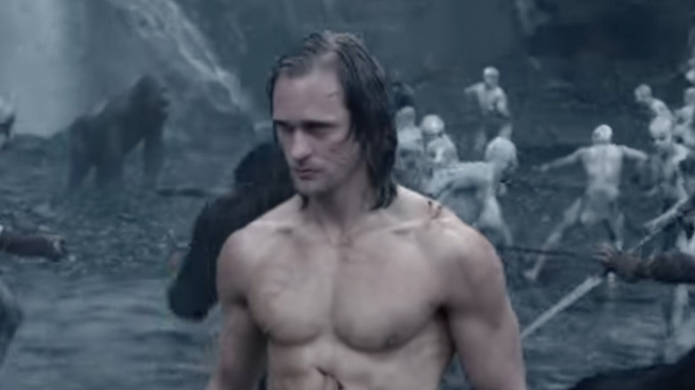 Alexander Skarsgard  as Tarzan shirtless