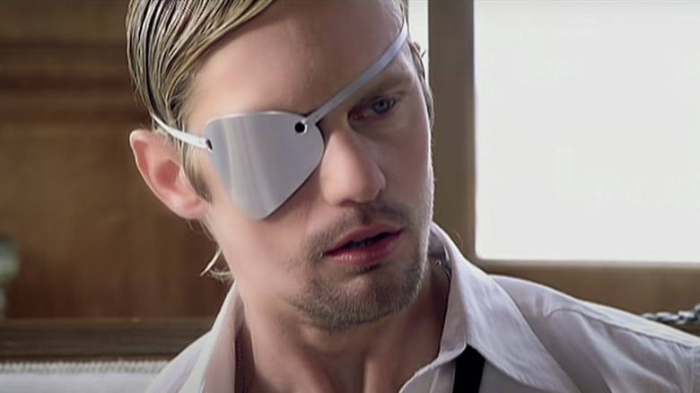 Alexander Skarsgard with eyepatch