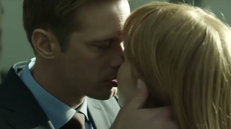 Alexander Skarsgard kissing Nicole Kidman 