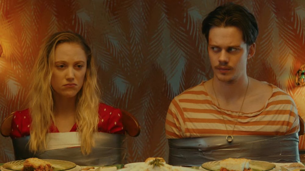 Maika Monroe and Bill Skarsgård in Villains