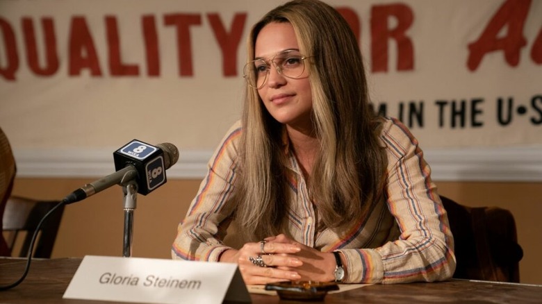 Gloria speaking at panel 