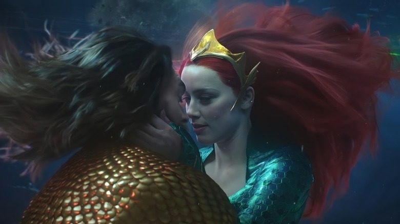 Mera and Aquaman Kiss