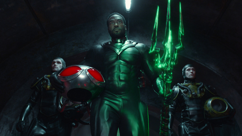 Black Manta with his troops