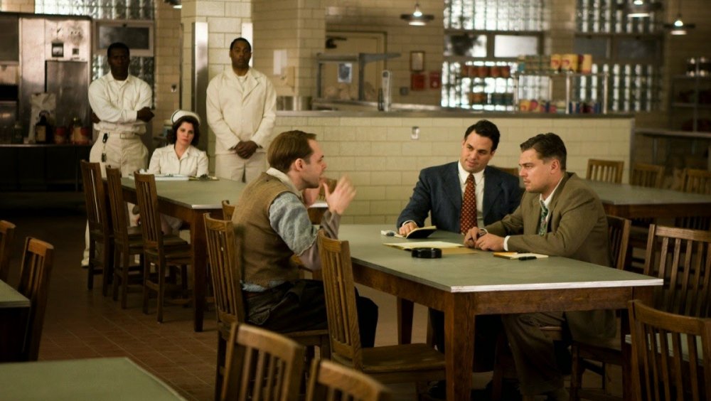 Christopher Denham, Mark Ruffalo, and Leonardo DiCaprio in Shutter Island