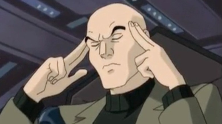 Professor Xavier using his mind powers