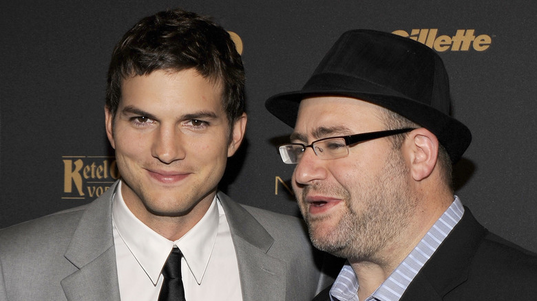 Ashton Kutcher with Yehuda Berg