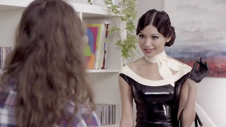 Gemma Chan in Secret Diary of a Call Girl smirking