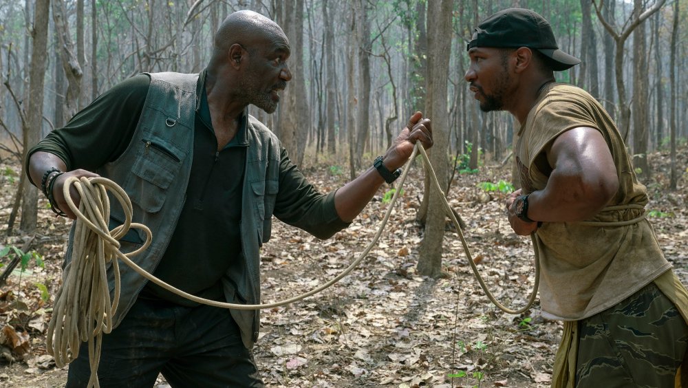 Delroy Lindo and Jonathan Majors in Da 5 Bloods