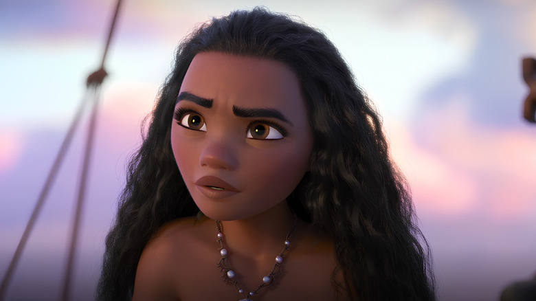 Moana offers a quizzical look