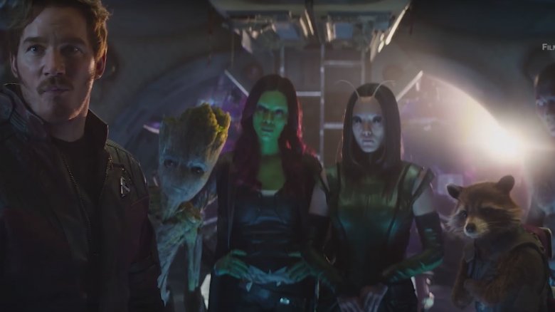 The Guardians of the Galaxy in Avengers: Infinity War