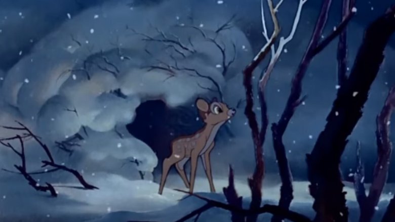 Bambi in the snow