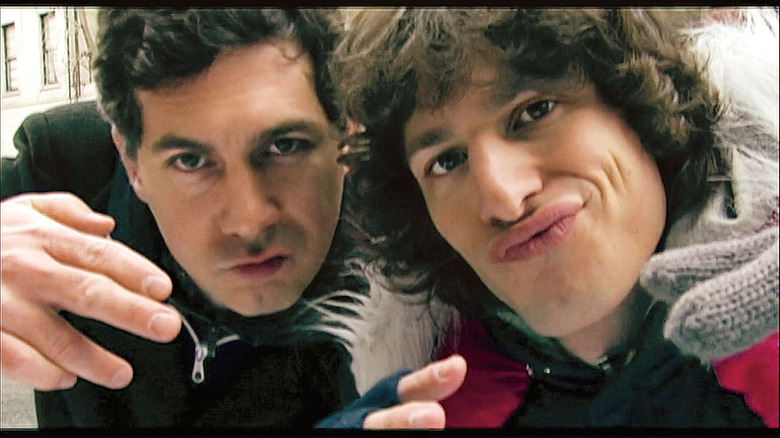 Chris Parnell and Andy Samberg posing