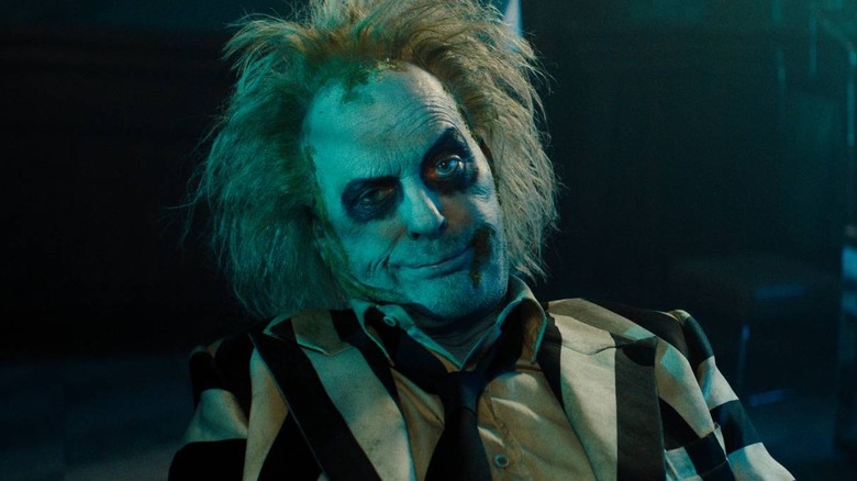 Beetlejuice smirking