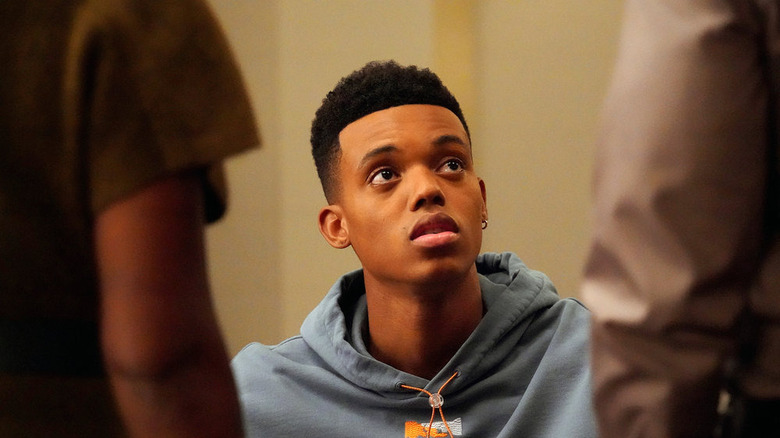 Jabari Banks looking worried as Will in Bel-Air