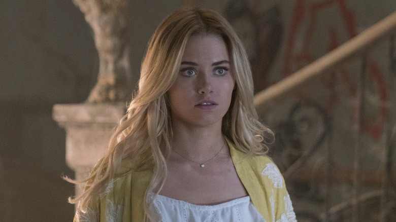 Karolina Dean looking worried