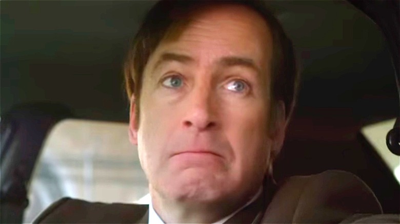 Bob Odenkirk grimaces as Jimmy McGill on Better Call Saul