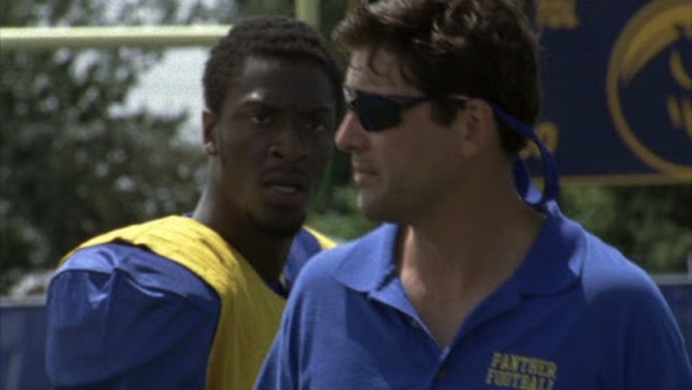 Aldis Hodge as Voodoo challenges Coach Taylor (Kyle Chandler) on Friday Night Lights