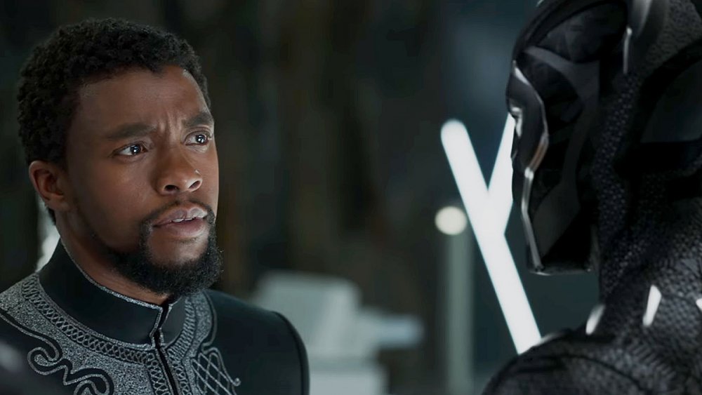 Chadwick Boseman as T'Challa in Black Panther