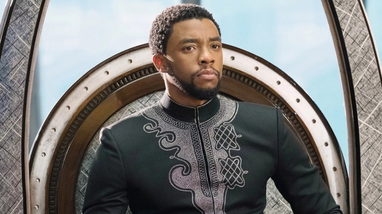 T'Challa on a throne