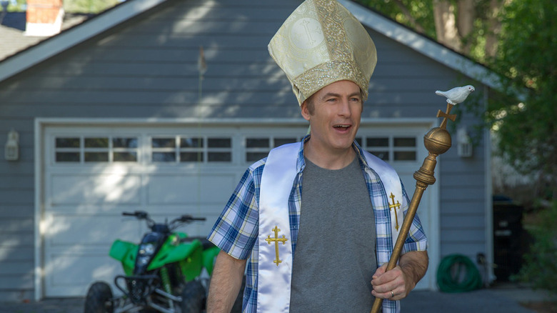 Bob Odenkirk dressed as pope