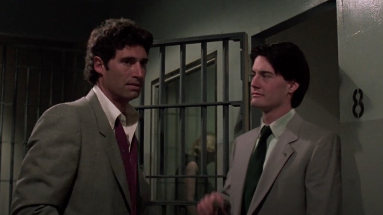 Michael Nouri and Kyle MacLachlan playing cops 