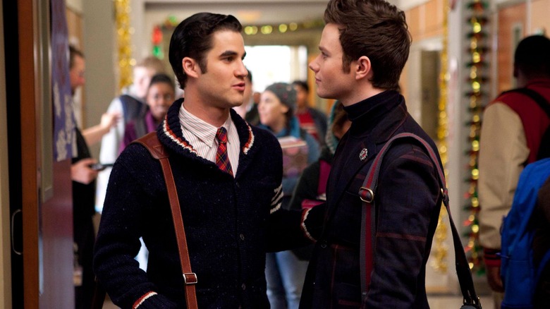 Darren Criss and Chris Colfer on Glee