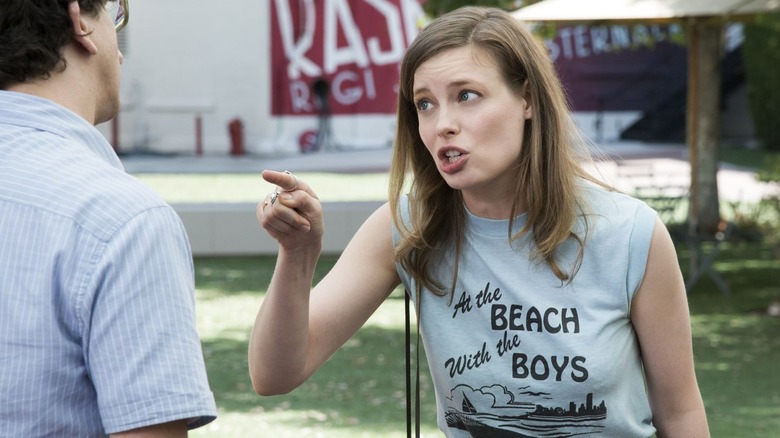 Love Gillian Jacobs pointing