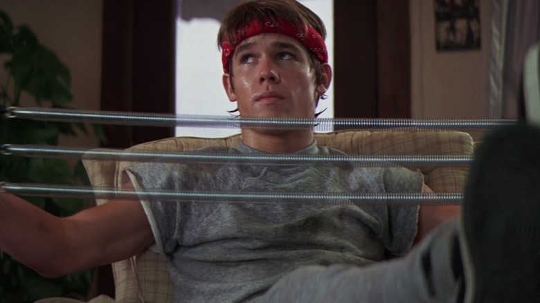 Brolin working out in Goonies