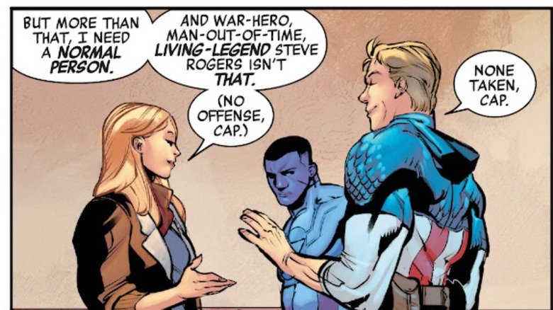 Captain Marvel recruits Captain America