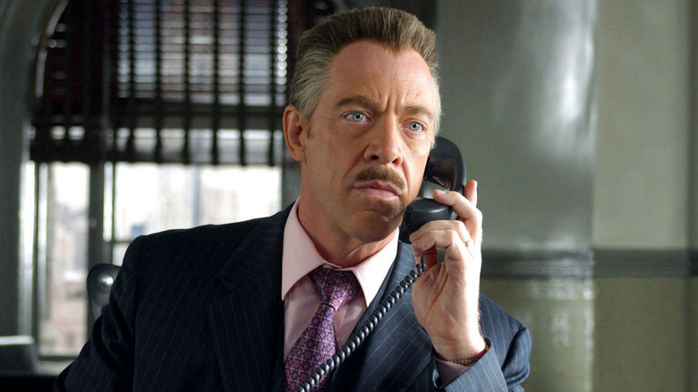 J.K. Simmons J. Jonah Jameson on phone