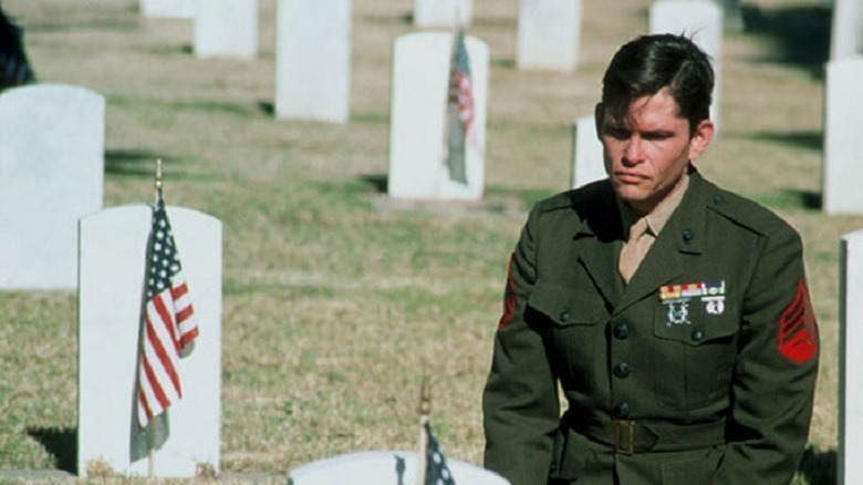 Dick Richards in a cemetery