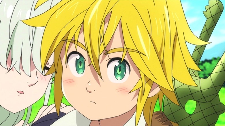 Meliodas with wide-eyed look