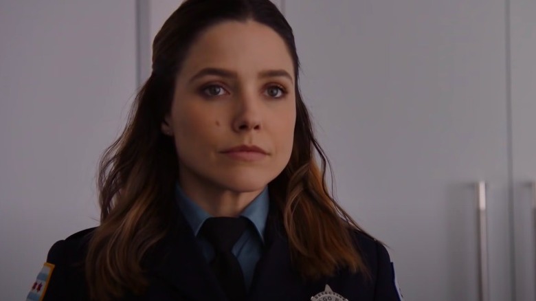 Erin Lindsay looking upset