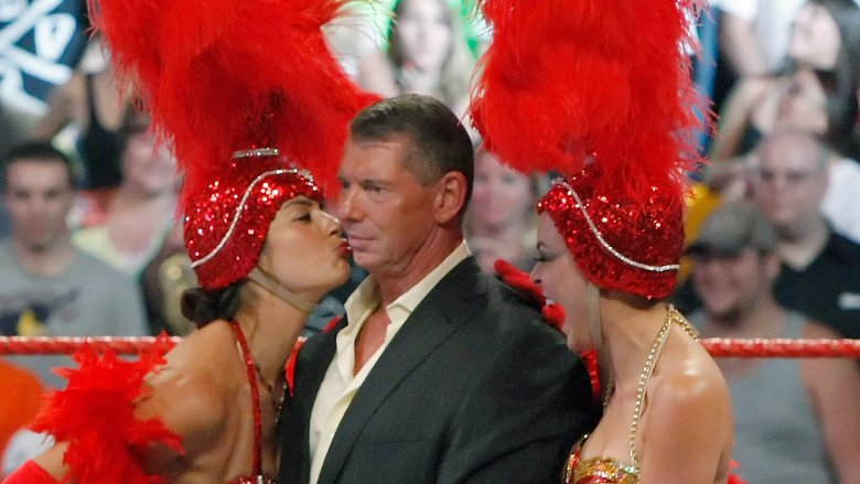 Vince McMahon and showgirls