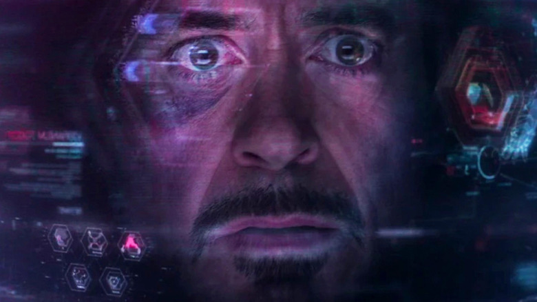 Tony Stark inside the Iron Man suit