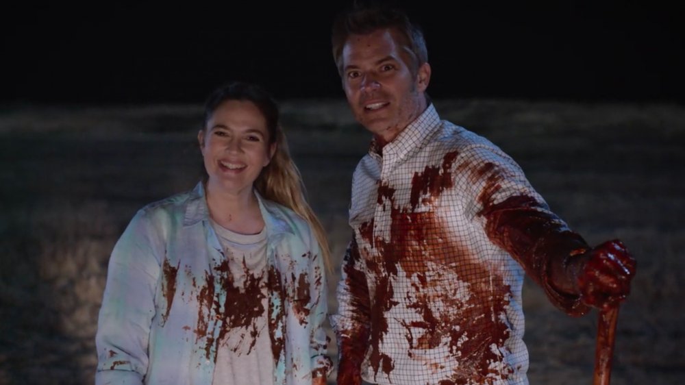 Drew Barrymore and Timothy Olyphant on Santa Clarita Diet