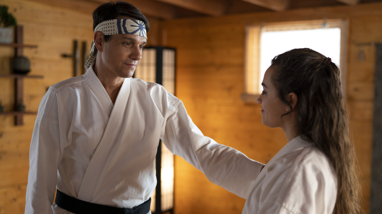 Daniel and Samantha LaRusso on Cobra Kai