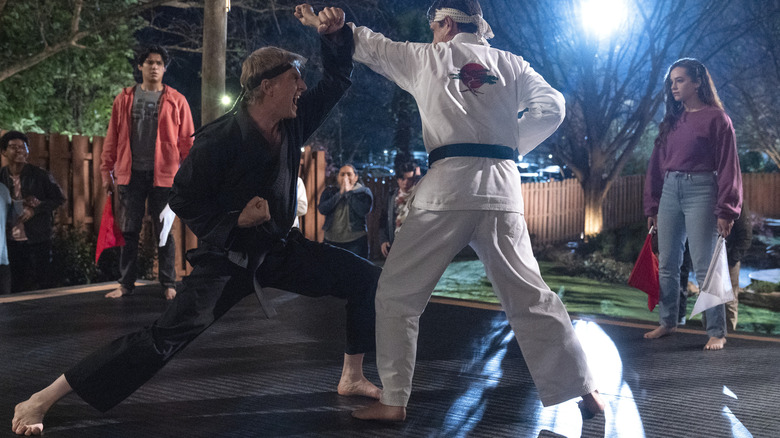 Johnny Lawrence and Daniel LaRusso on Cobra Kai