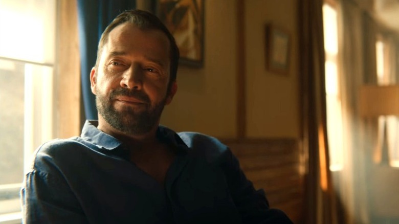 James Purefoy looking smug in Sex Education