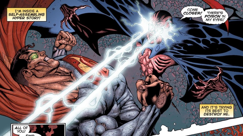 Cosmic Armor Superman battles Mandrakk