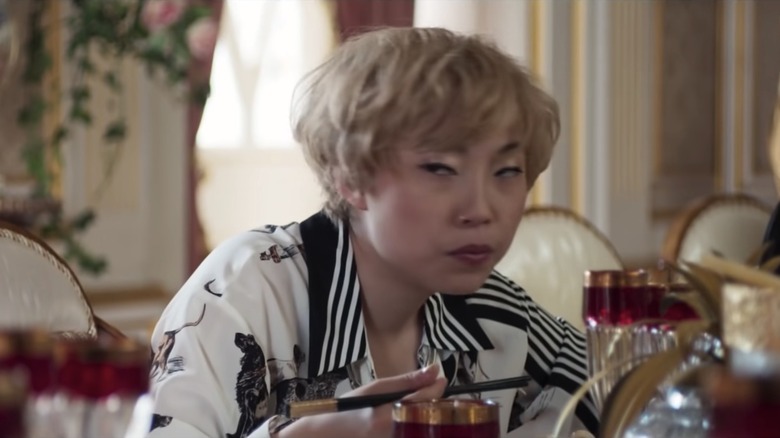 Awkwafina plays Peik-lin in Crazy Rich Asians