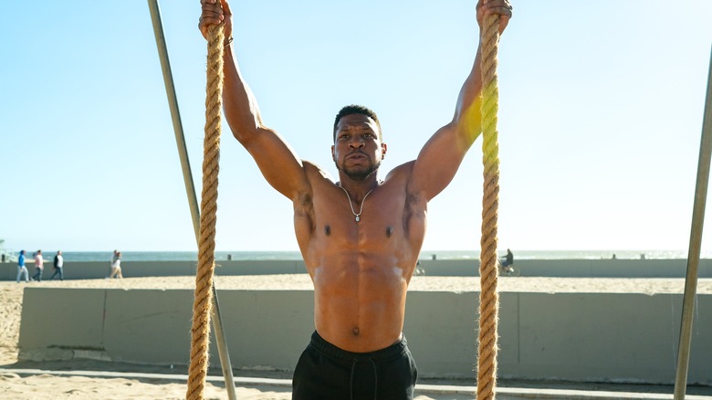 Jonathan Majors preparing to climb