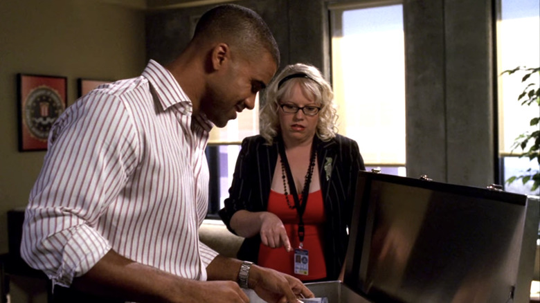 Penelope Garcia Derek Morgan laughing