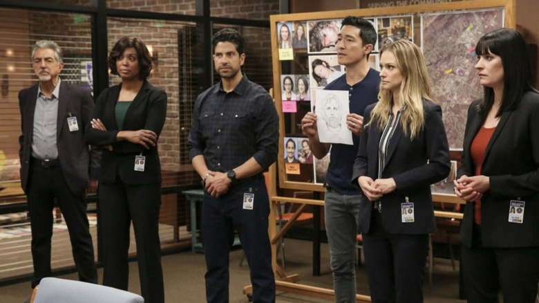 David Rossi and B.A.U. team on Criminal Minds