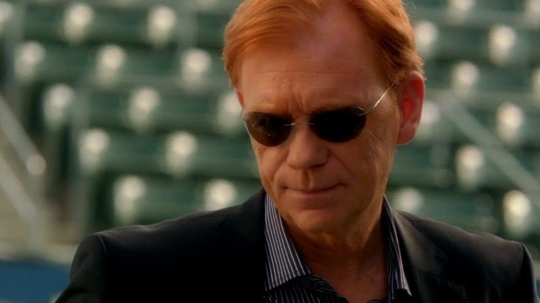 Horatio Caine looking down